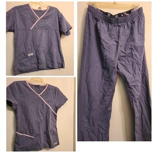 Urbane Grey Scrub Set